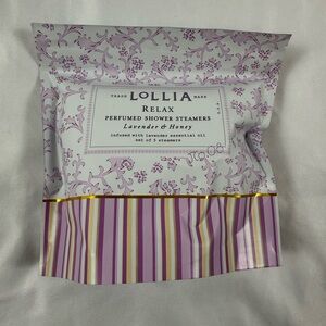 Lollia Relax Shower Steamers Lavender Honey Aromatherapy Set of 5 in bag Sealed